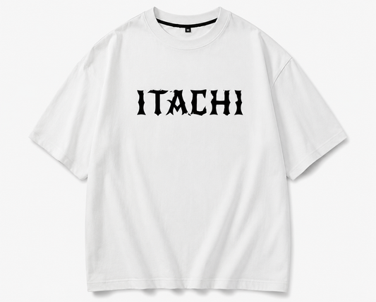 Itachi Uchiha White Oversized Anime T-Shirt | Premium Streetwear Tee