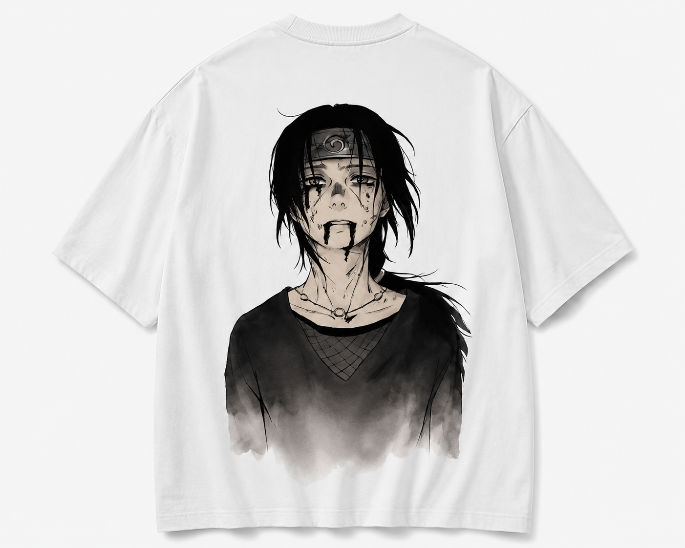 Itachi Uchiha White Oversized Anime T-Shirt | Premium Streetwear Tee