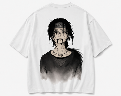 Itachi Uchiha White Oversized Anime T-Shirt | Premium Streetwear Tee